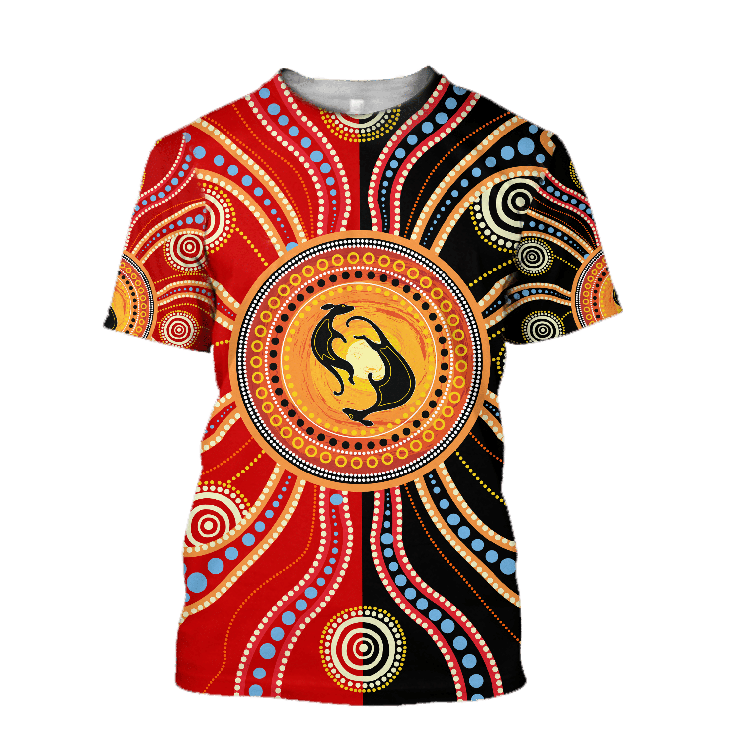 Aboriginal Kangaroo Australia Indigenous Painting Art hoodie For Men And Women