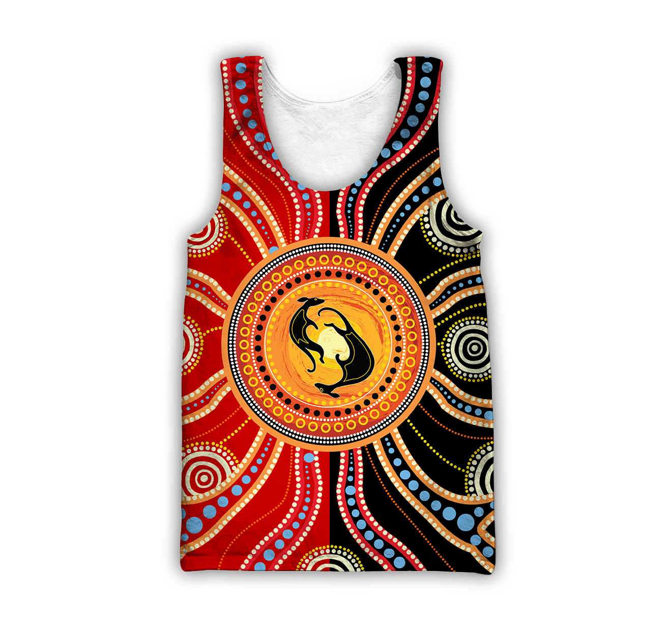 Aboriginal Kangaroo Australia Indigenous Painting Art hoodie For Men And Women