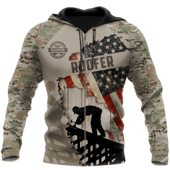 Premium Unisex All Over Printed Roofer Shirts Hoodie