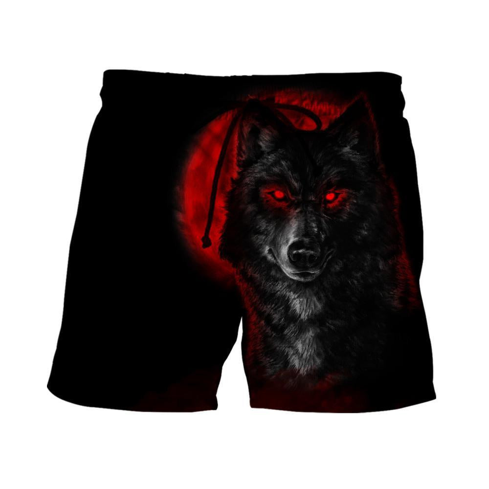 The Red Moon Wolf 3D All Over Printed Unisex Shirt Hoodie