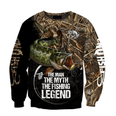 Northern Pike Fishing Legend Muddy Camo Design 3D Print Shirts Hoodie