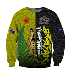 Honor And Respect Day Australia And Kiwi Yelow Flower Hoodie