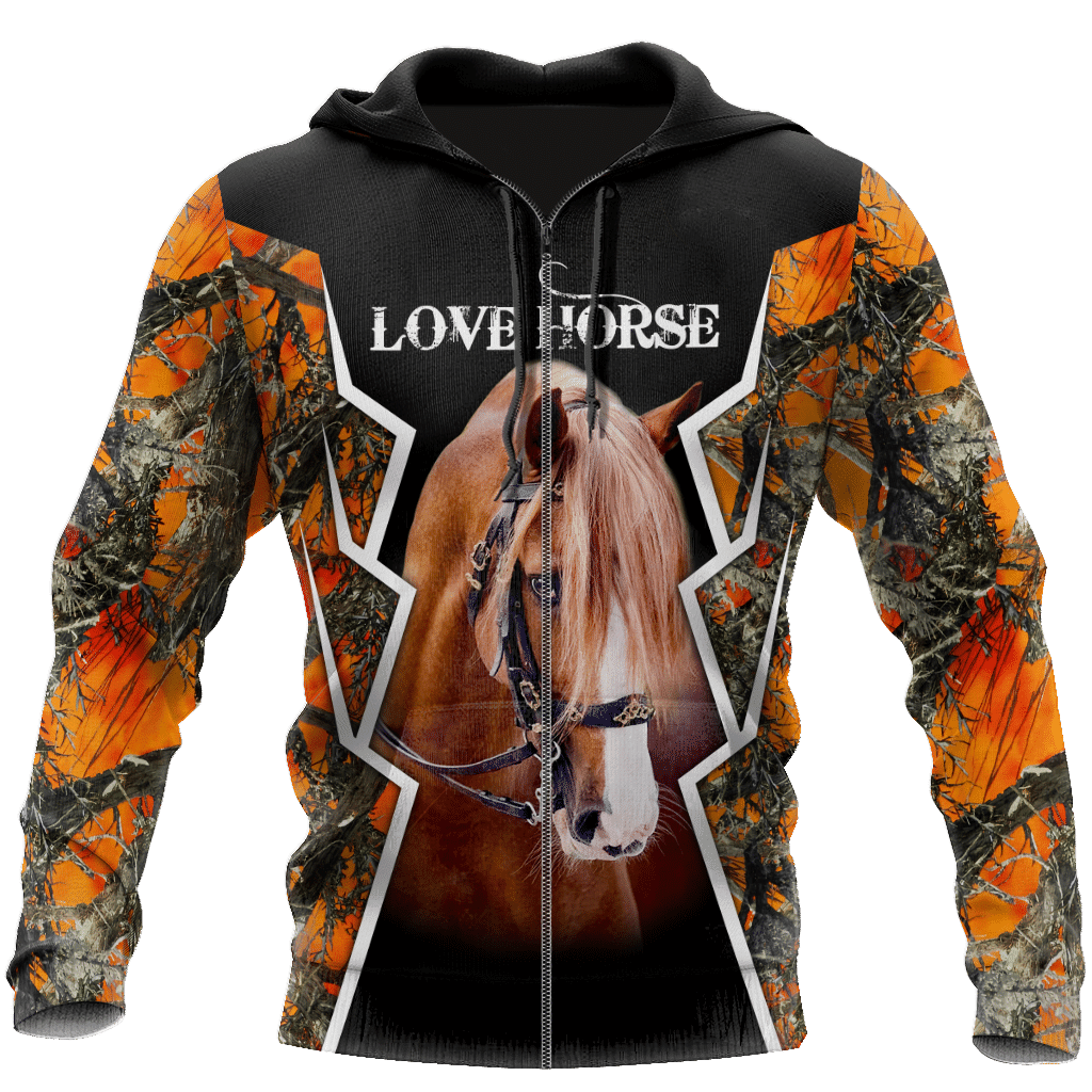 American Quarter Horse Camo 3D All Over Printed Shirts For Men And Women Hoodie