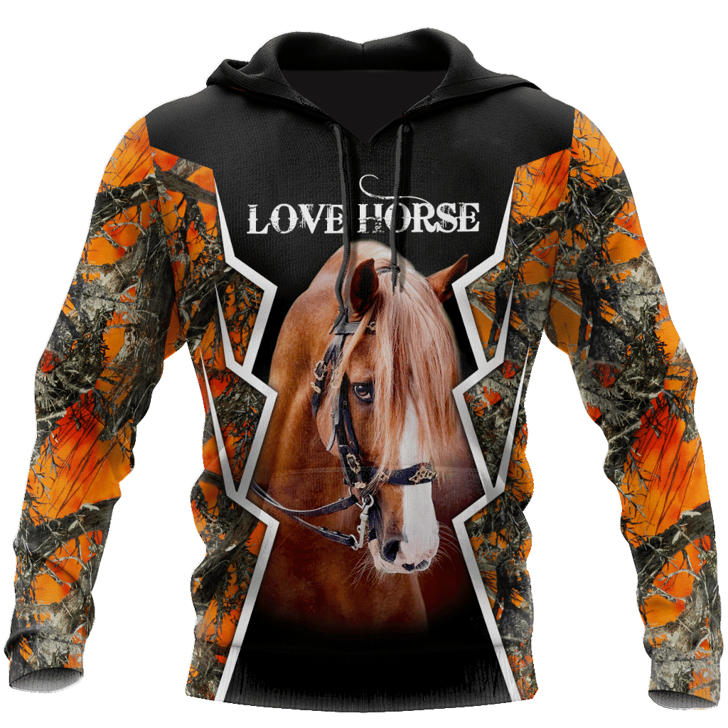 American Quarter Horse Camo 3D All Over Printed Shirts For Men And Women Hoodie