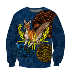 We Are One Koori And Australia All Over Shirt For Men And Women Blue Hoodie