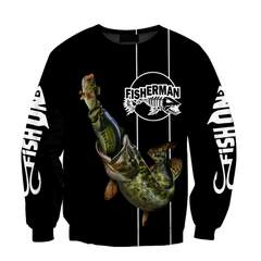 The Great Fish Eats The Small Black Fishing 3D Print Shirts Hoodie