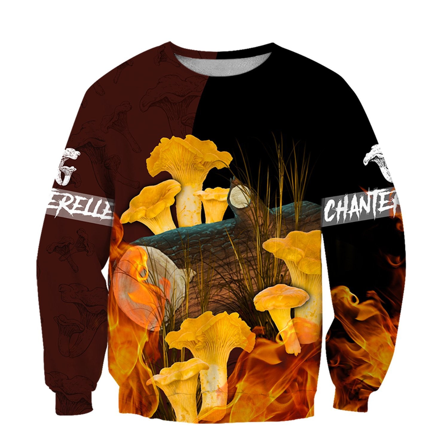 Beautiful Chanterelle Mushrooms 3D All Over Printing Shirts For Men And Women Hoodie