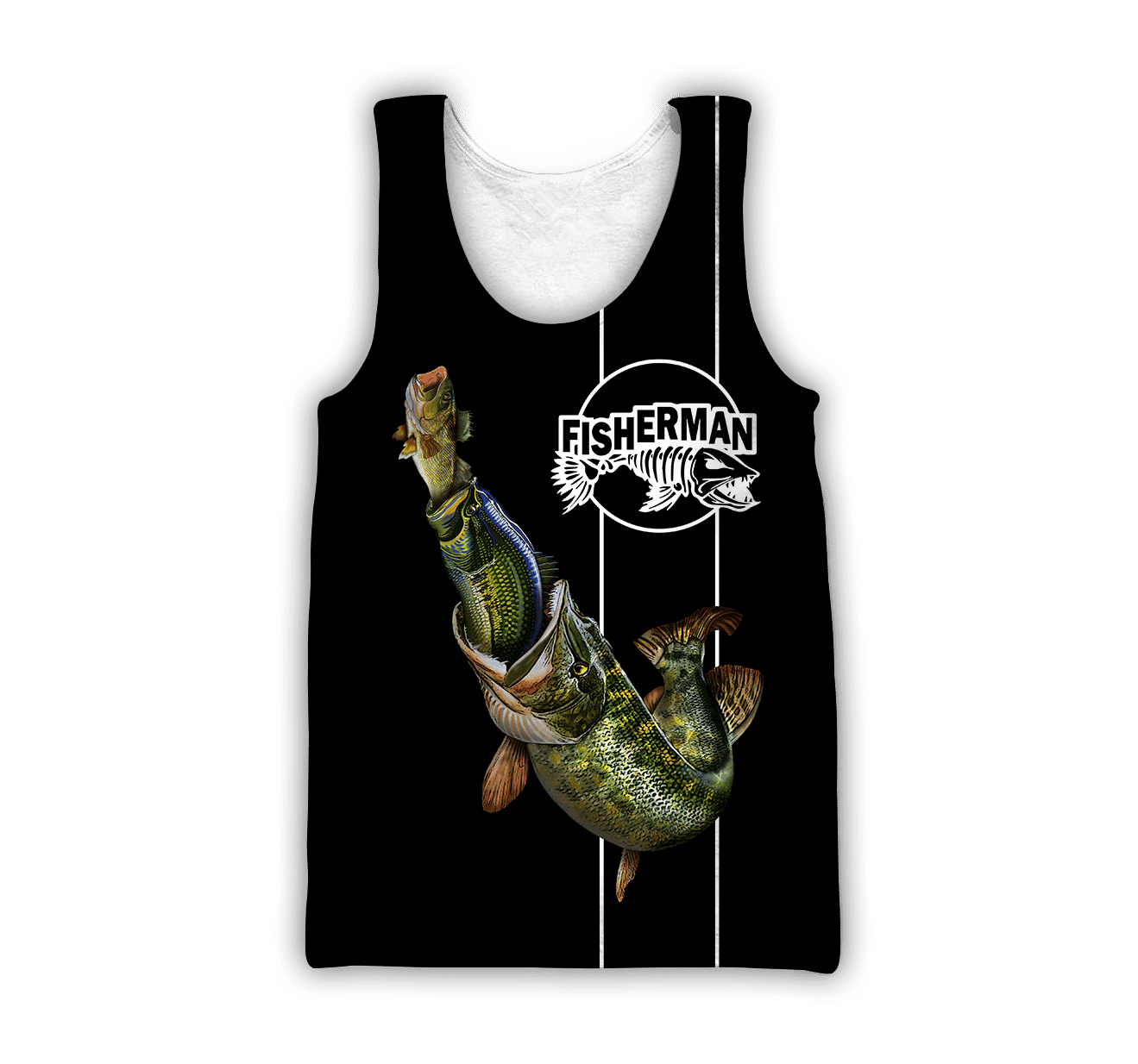 The Great Fish Eats The Small Black Fishing 3D Print Shirts Hoodie