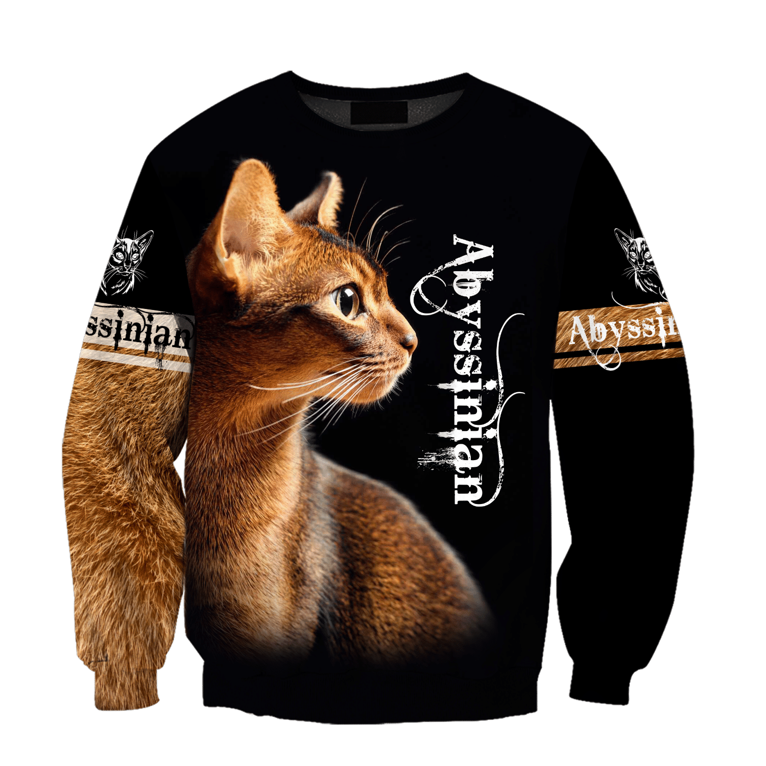 Abyssinian Cat Tattoo 3D Printed Shirts For Men And Women Hoodie