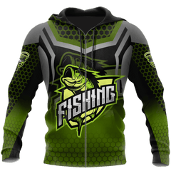 Bass Master Fishing Stainless Steel 3D Print Shirts Hoodie