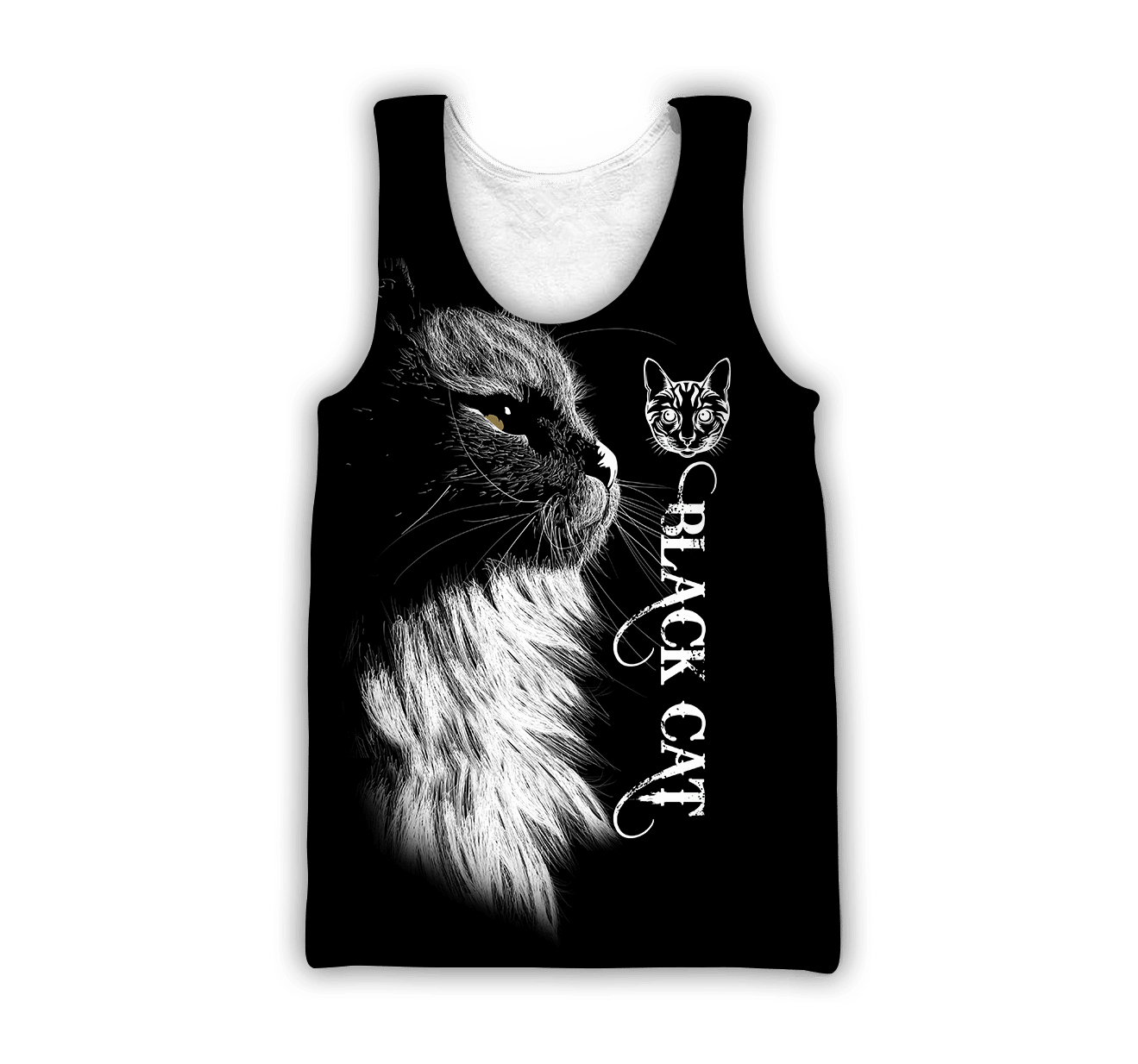 Love Black Cat Tattoo Black 3D All Over Shirts For Men And Women Hoodie