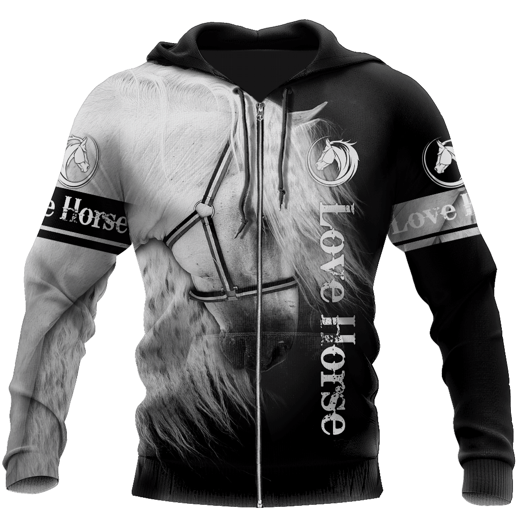 Beautiful Horse 3D All Over Printed Shirts For Men And Women Hoodie