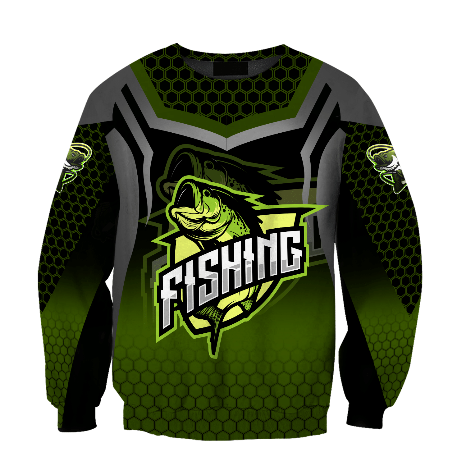 Bass Master Fishing Stainless Steel 3D Print Shirts Hoodie