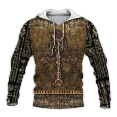 Ancient Egypt Ankh Key Of Life 3D All Over Printed Shirt Hoodie For Men And Women MP1004 - Amaze Style™-Apparel