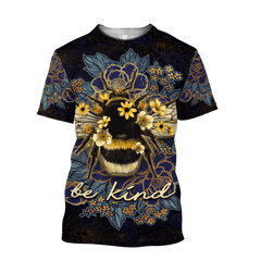 Beautiful Bee Art 3D All Over Printed Shirts For Men And Women Hoodie