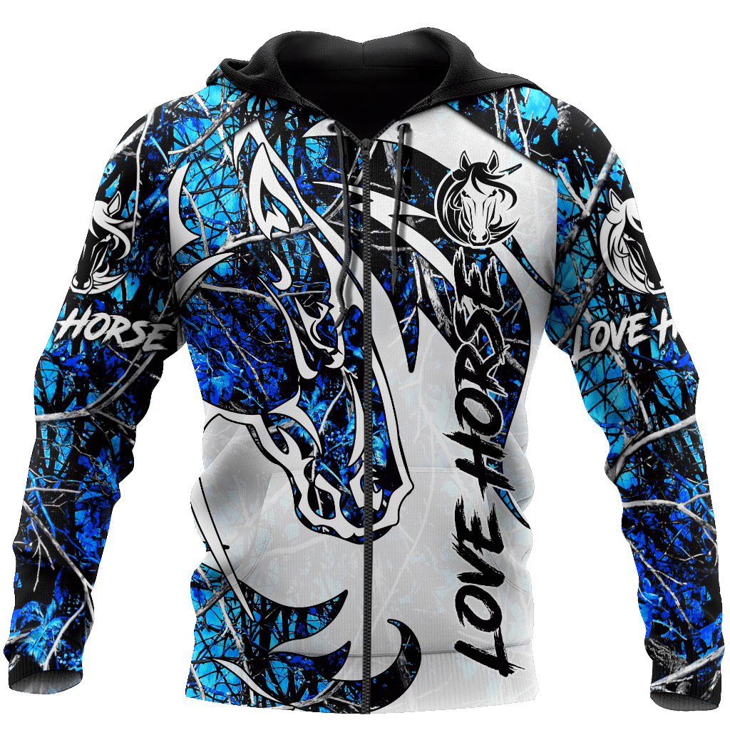 Beautiful Horse 3D All Over Printed Shirt For Men And Women Hoodie