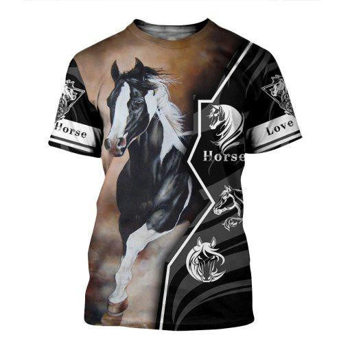 Beautiful Horse 3D All Over Printed shirt for Men and Women HR15 - Amaze Style™-Apparel