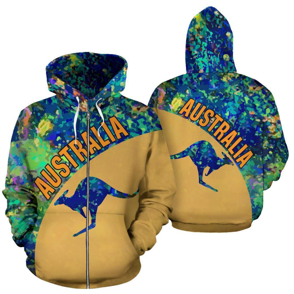 Australia Kangaroo Hoodie Opal