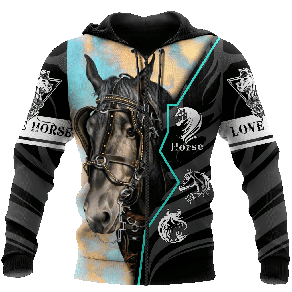 Beautiful Horse 3D All Over Printed Shirt For Men And Women Hoodie