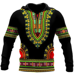 African Dashiki Pattern Hoodie for Men and Women-ML - Amaze Style™