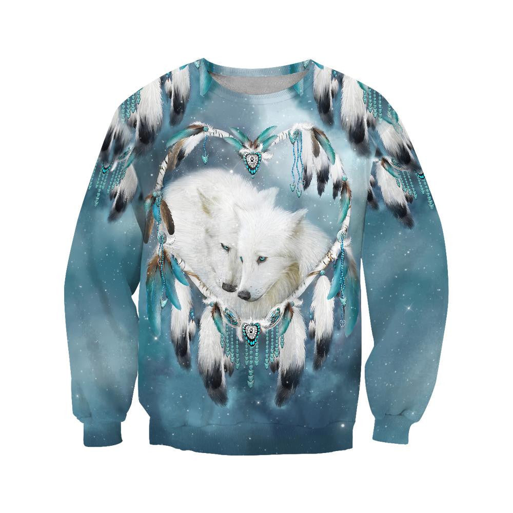 Couple Wolf Hoodie For Men And Women