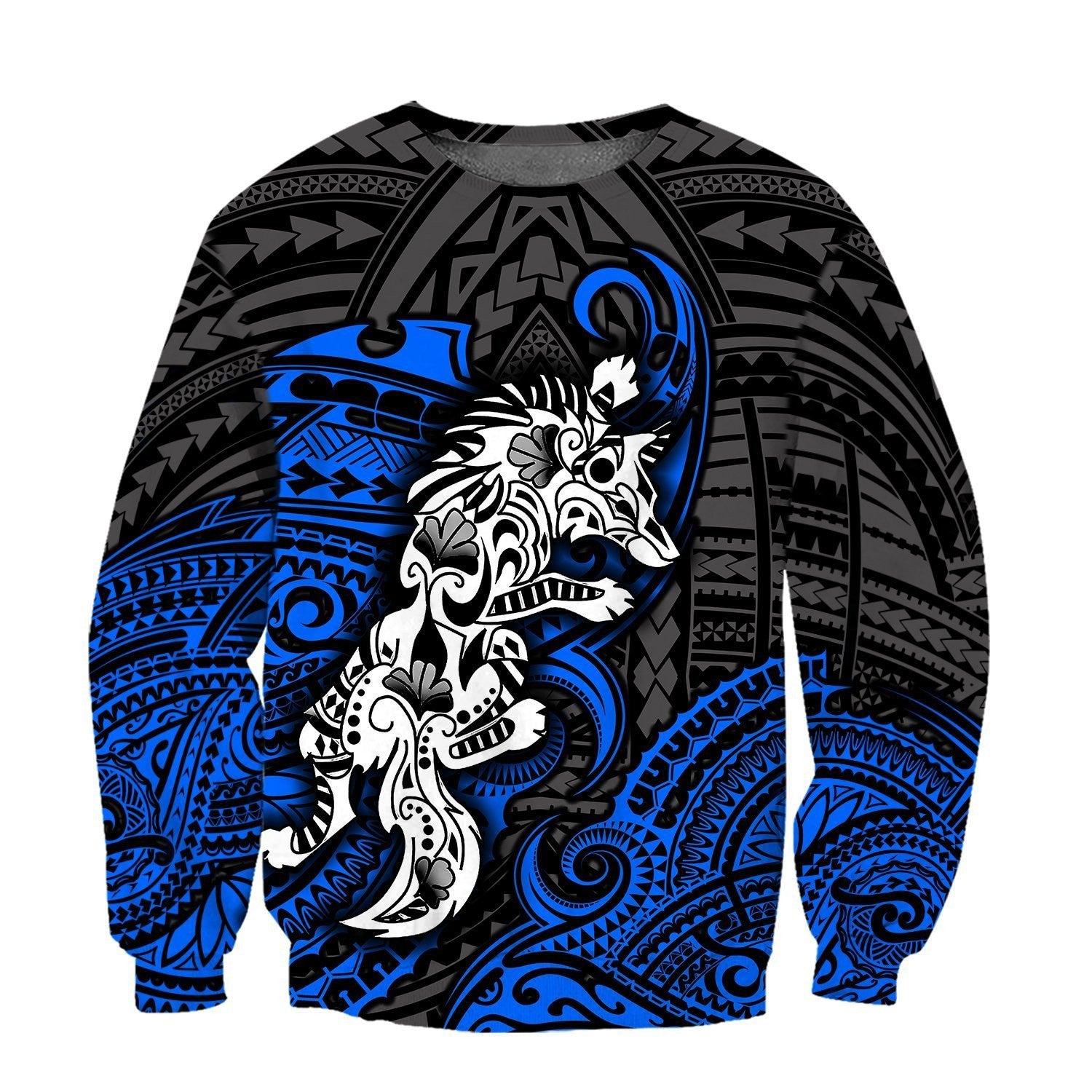 Amazing Polynesian Wolf Tattoo Unisex Hoodie