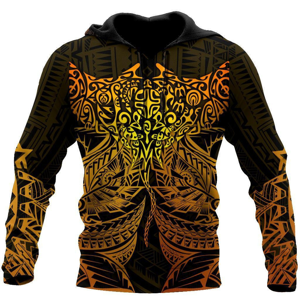 Amazing Polynesian Ray Tattoo Hoodie for Men and Women-ML - Amaze Style™