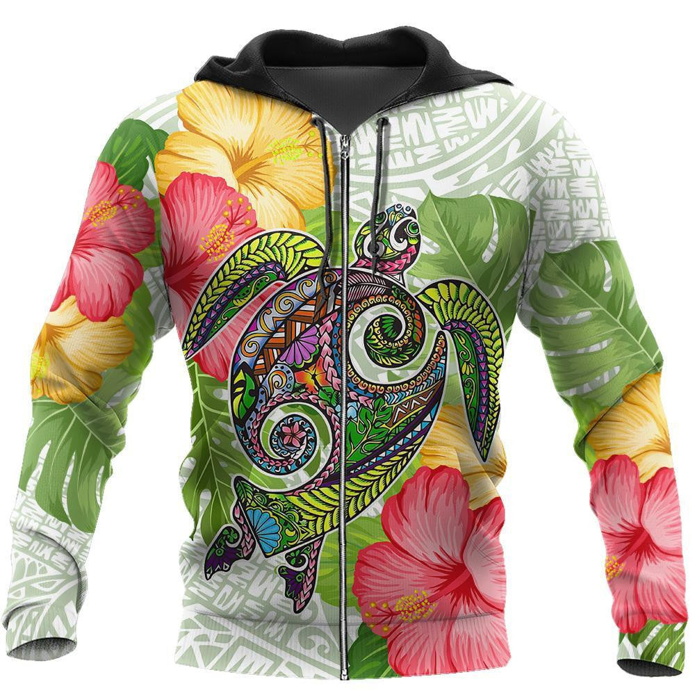 Amazing Fall In The Wave Polynesian 3D Over Printed Hoodie Tshirt for Men and Women-ML - Amaze Style™-Apparel