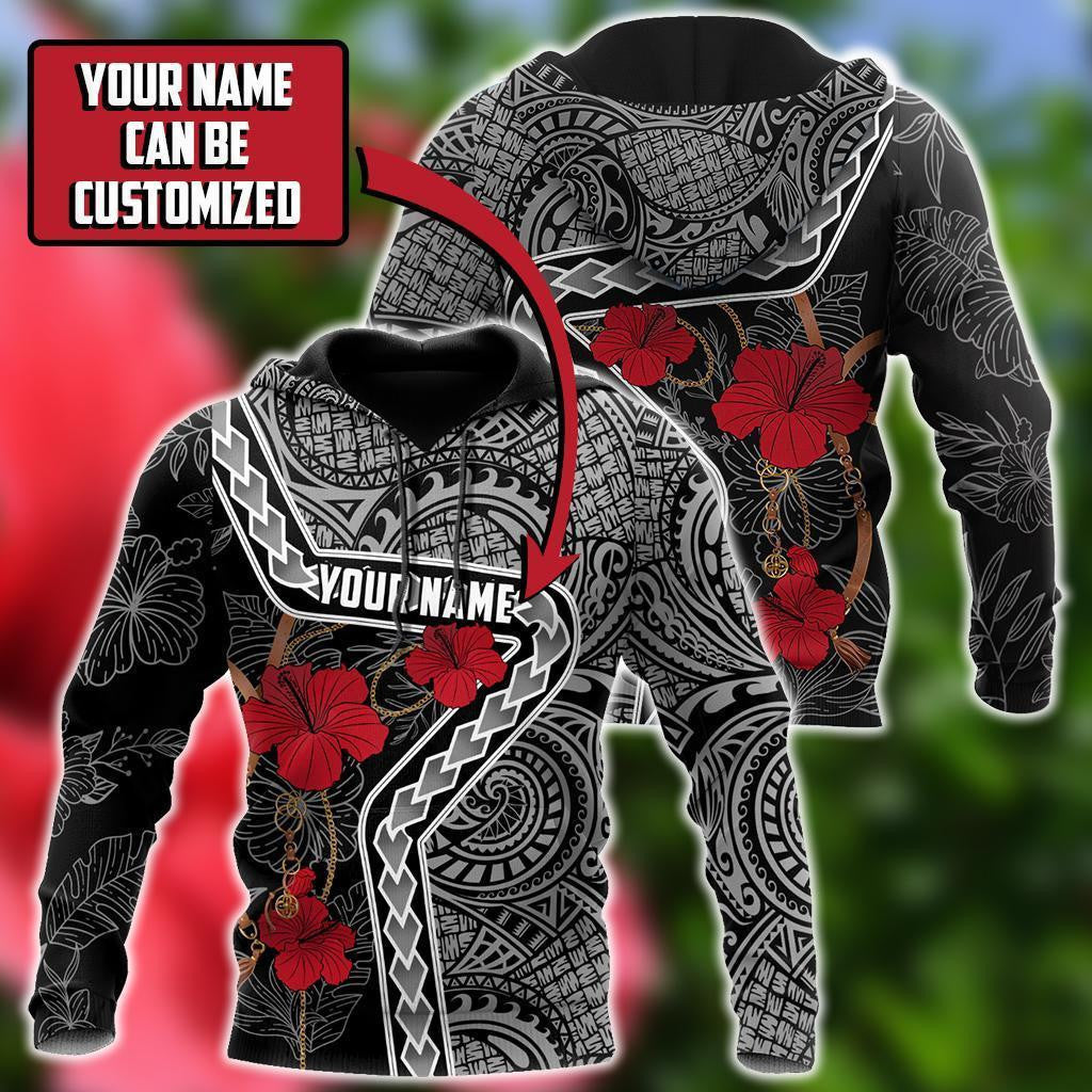 Amazing Polynesian Red Tattoo II Customize 3D All Over Printed Shirts For Men And Women - Amaze Style™-Apparel