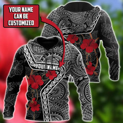 Amazing Polynesian Red Tattoo II Customize 3D All Over Printed Shirts For Men And Women - Amaze Style™-Apparel