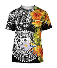 Amazing Polynesian Turtle Tattoo & Hibiscus Hoodie Tshirt For Men And Women