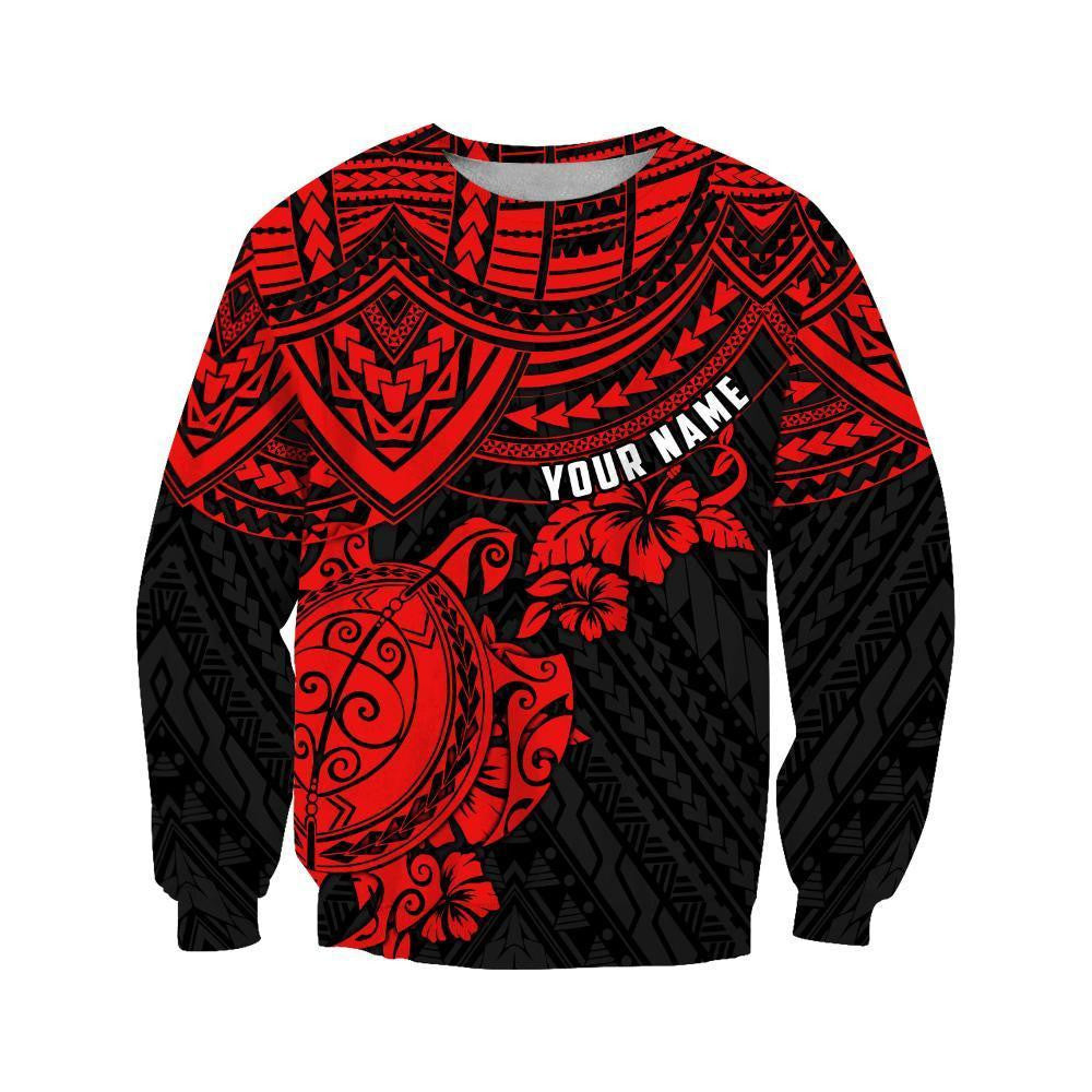 Amazing Polynesian Red Tattoo Customize 3D All Over Printed Shirts For Men And Women Hoodie