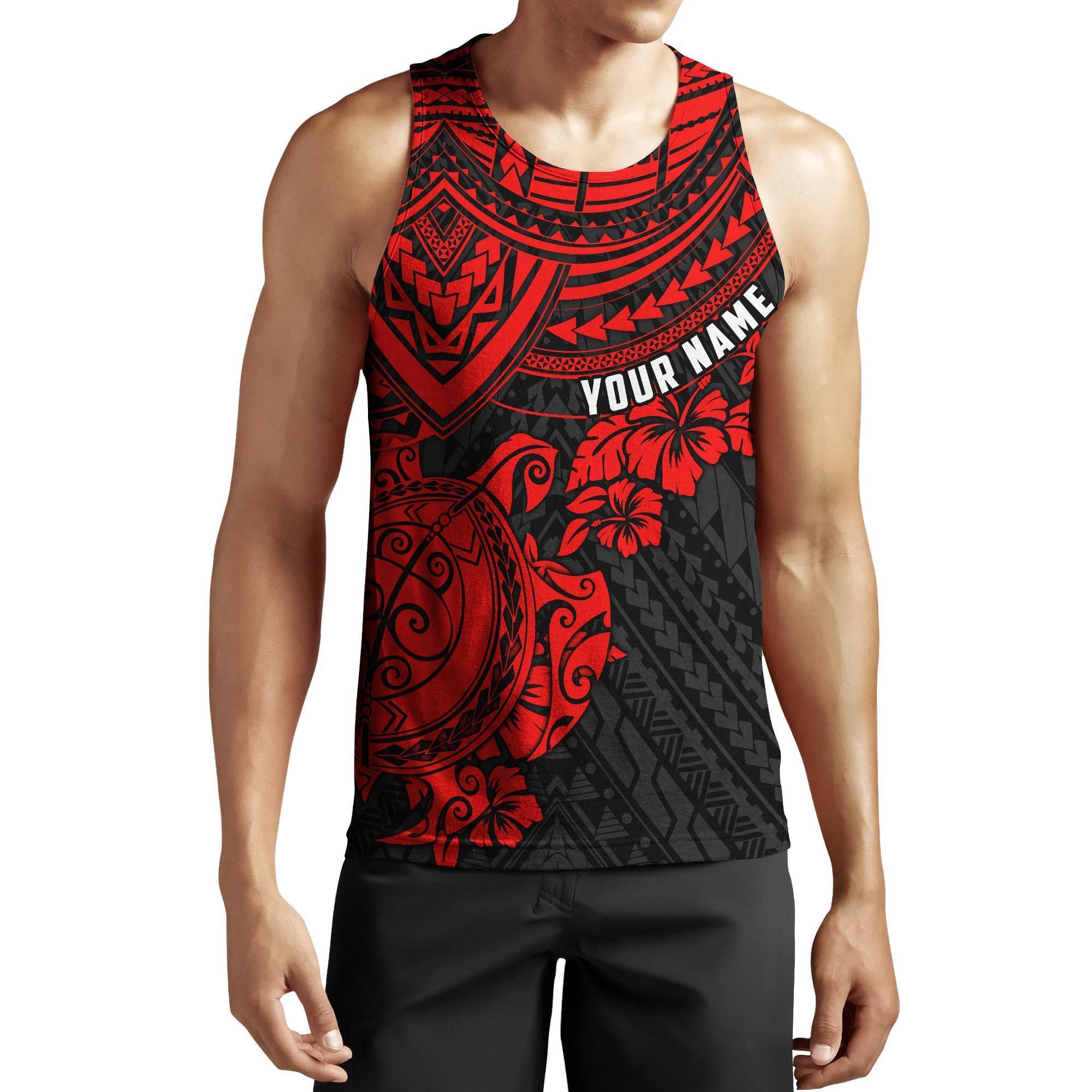 Amazing Polynesian Red Tattoo Customize 3D All Over Printed Shirts For Men And Women Hoodie