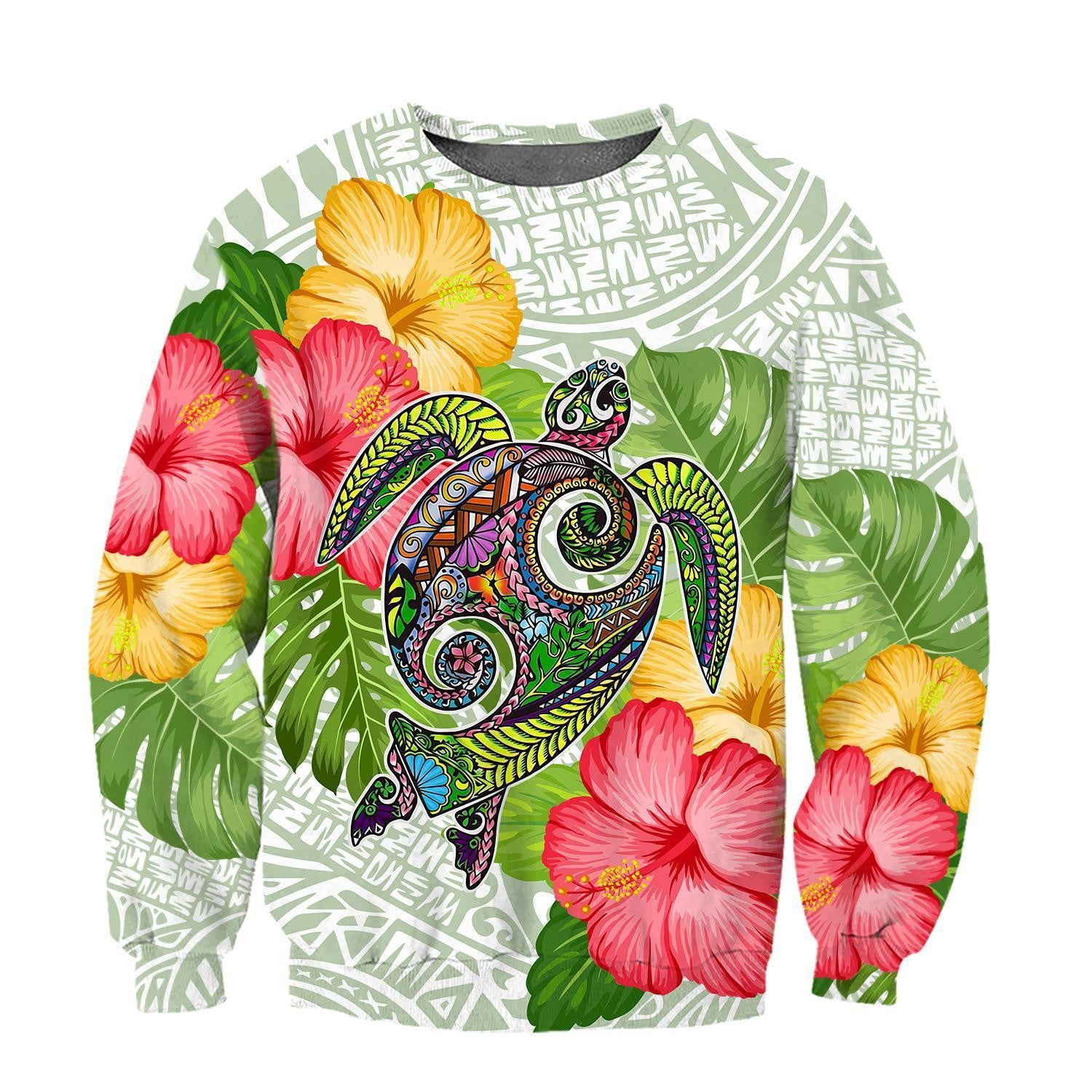 Amazing Fall In The Wave Polynesian 3D Over Printed Hoodie Tshirt For Men And Women