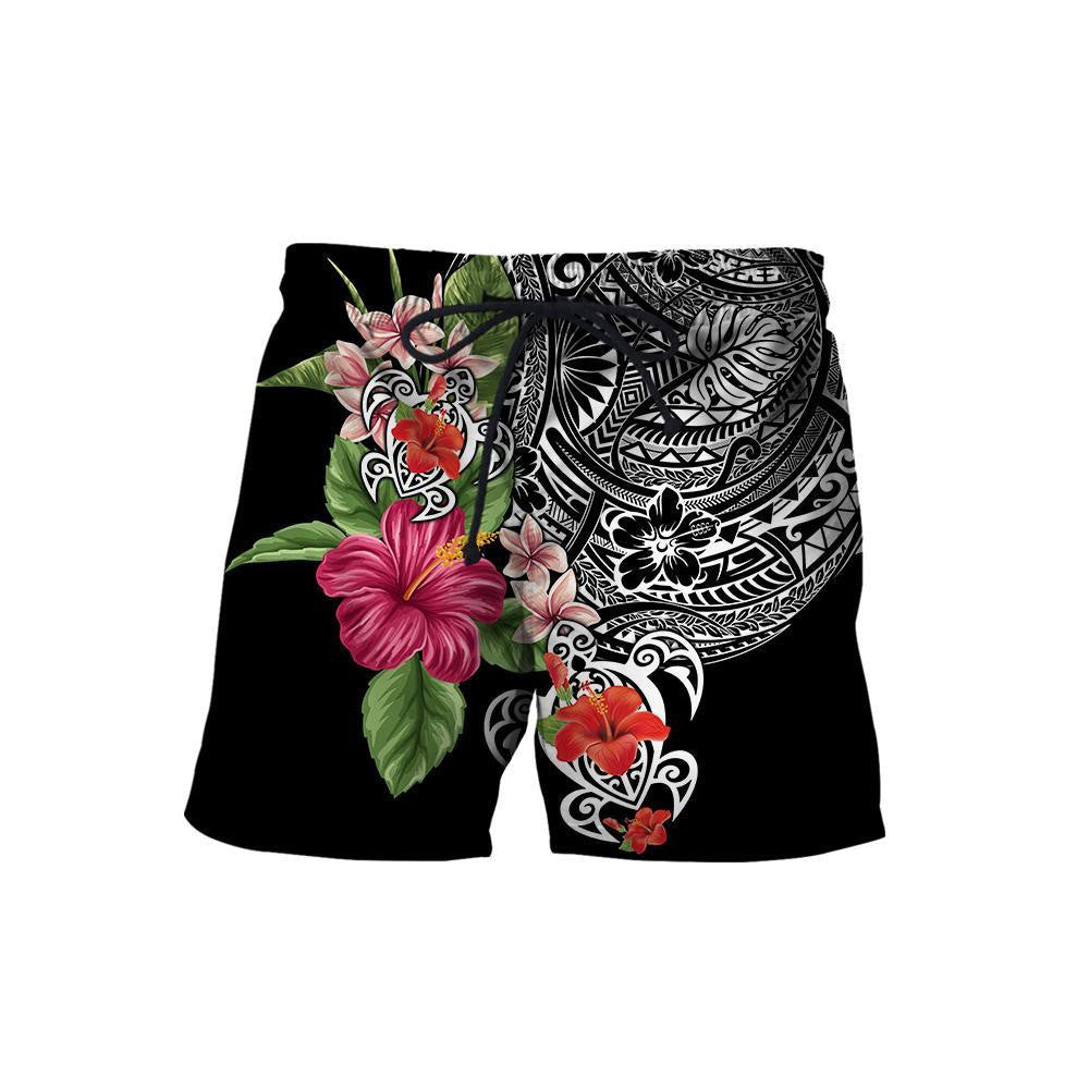 Amazing Polynesian Tattoo & Hibiscus Hoodie Tshirt For Men And Women