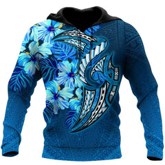 Amazing Polynesian Hibiscus Hoodie For Men And Women