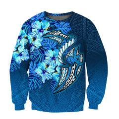 Amazing Polynesian Hibiscus Hoodie For Men And Women