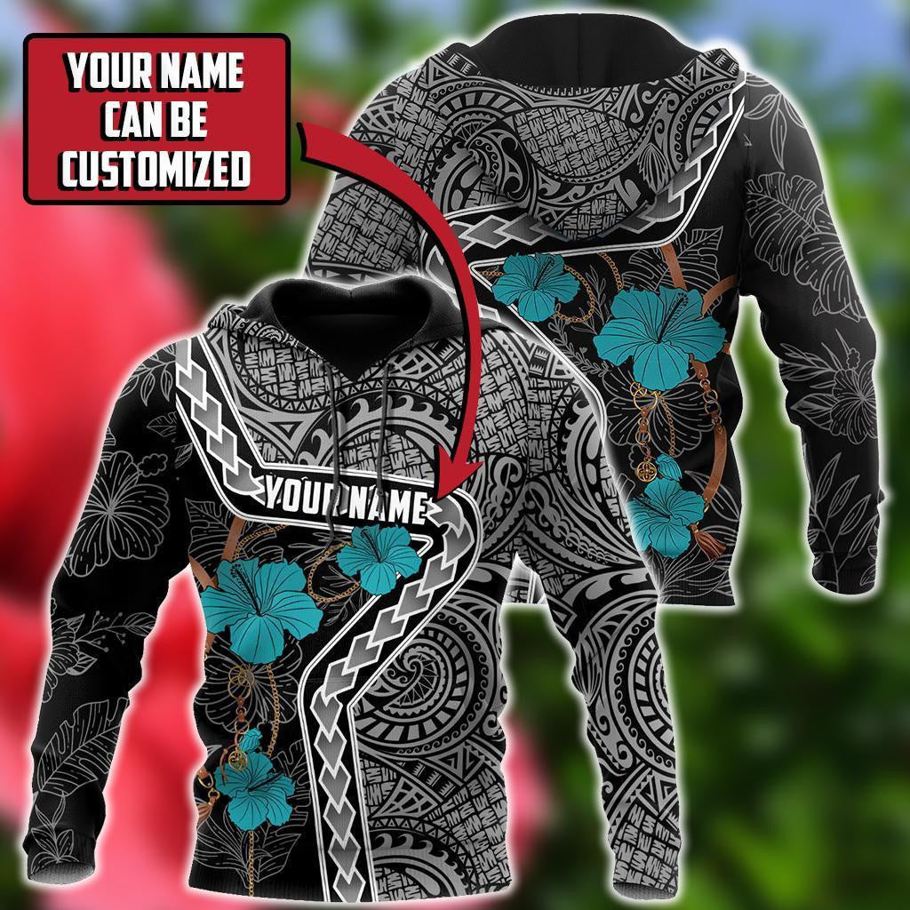 Amazing Polynesian Green Tattoo II Customize 3D All Over Printed Shirts For Men And Women - Amaze Style™-Apparel