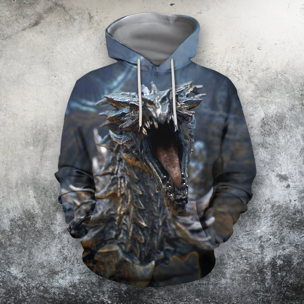 All Over Printing Alduin Skyrim Dragon - Amaze Style™-Apparel