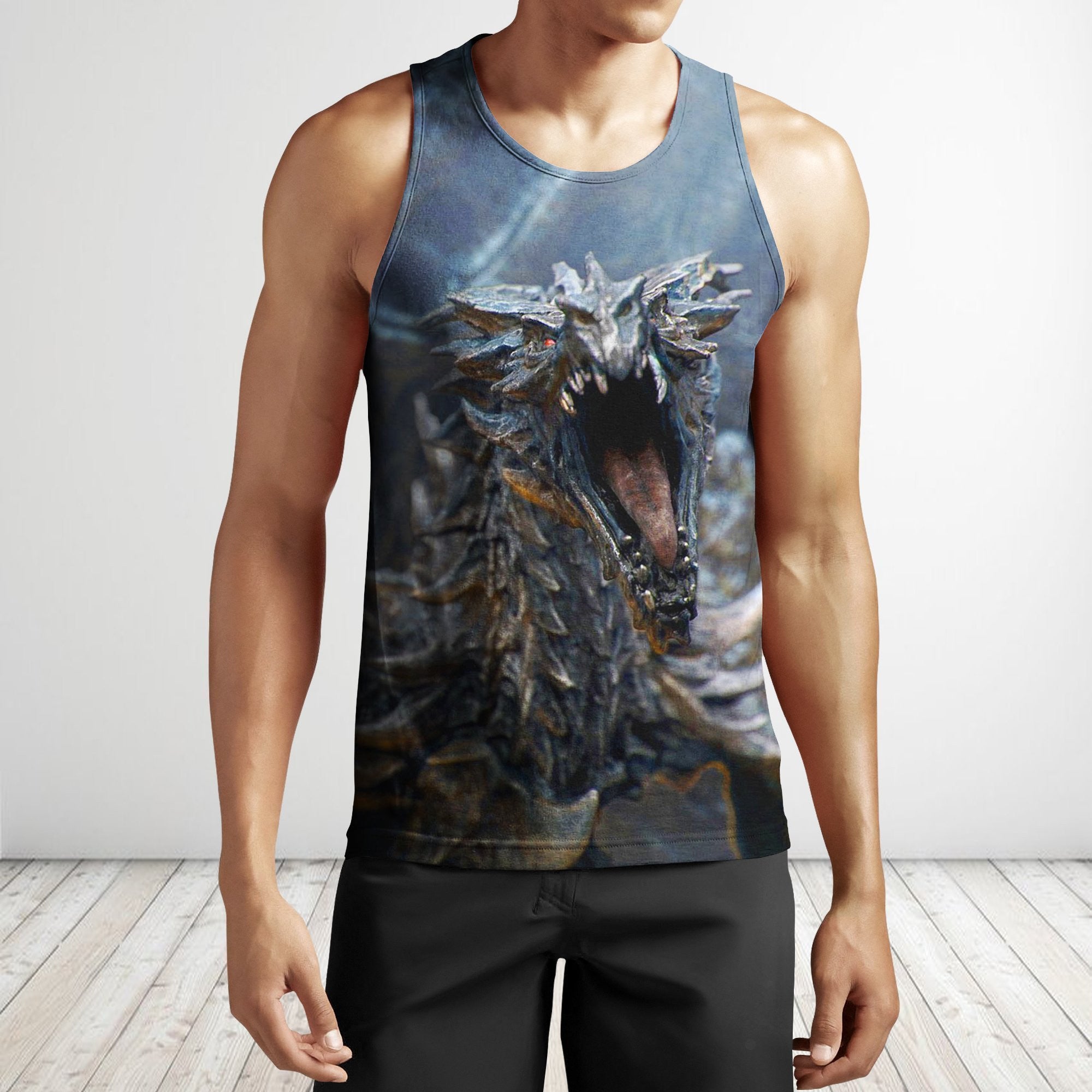 Alduin Skyrim Dragon All Over Print 3D Hoodie