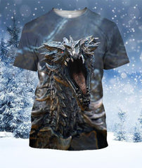 Alduin Skyrim Dragon All Over Print 3D Hoodie