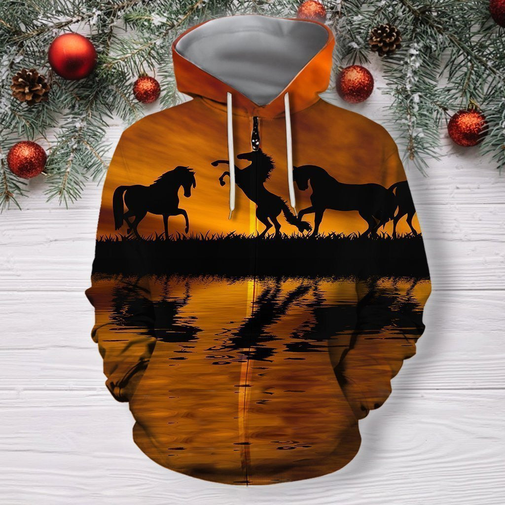 3D All Over Print  Animals Horse Hoodie - Amaze Style™