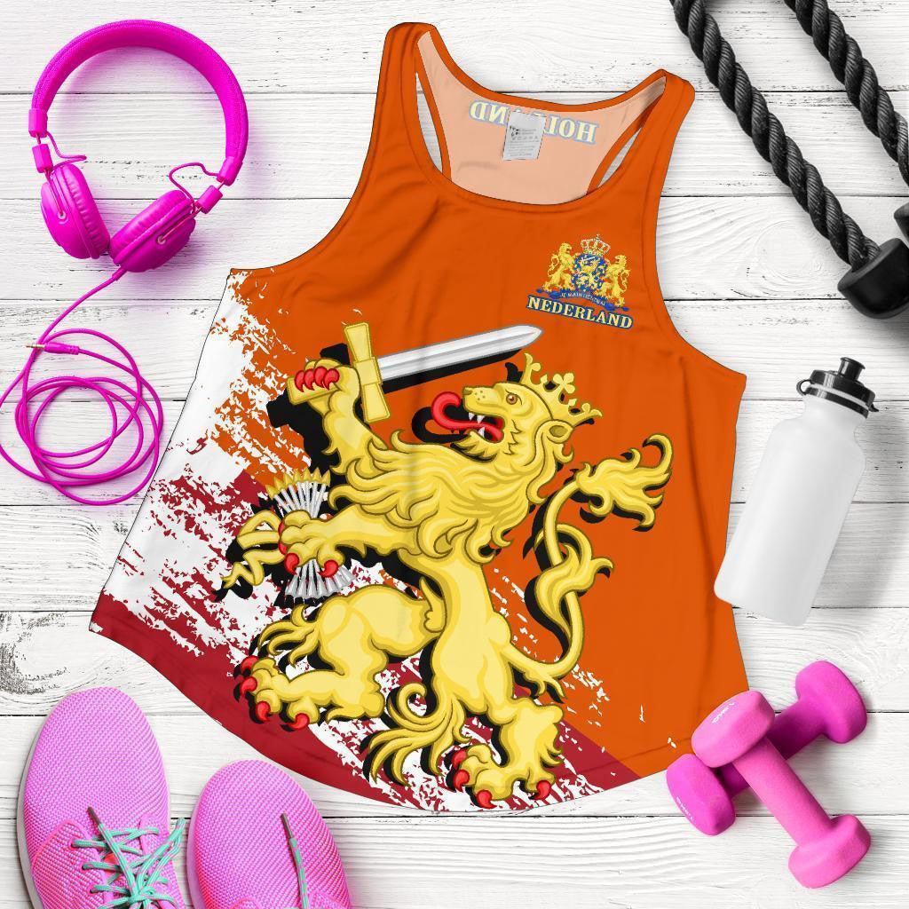 (Holland) Netherlands Lion Special Women's Racerback Tank A7 - Amaze Style™