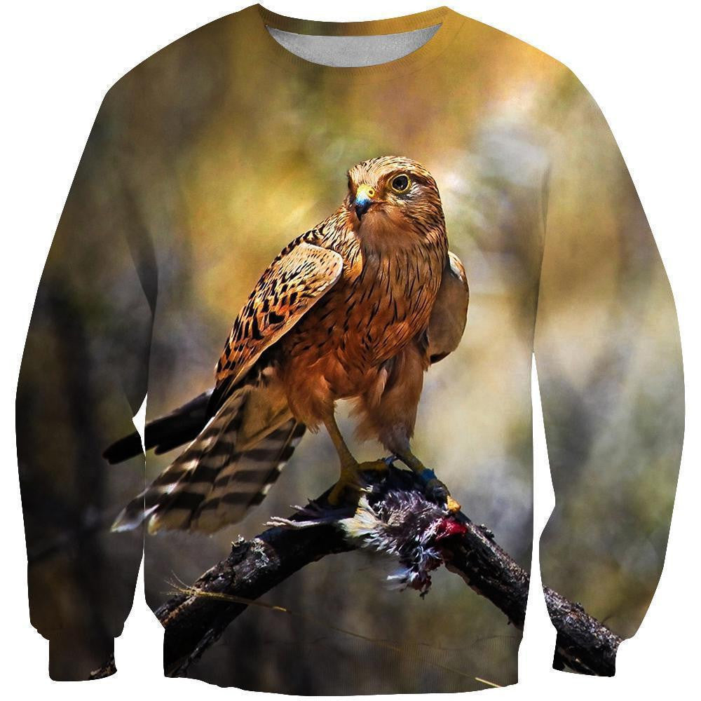 Animals Hawks Hunting Hoodie 3D All Over Printed