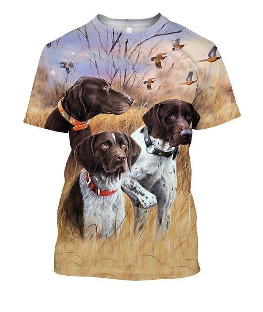 3 Hunting Dog Hoodie 3D All Over Printed