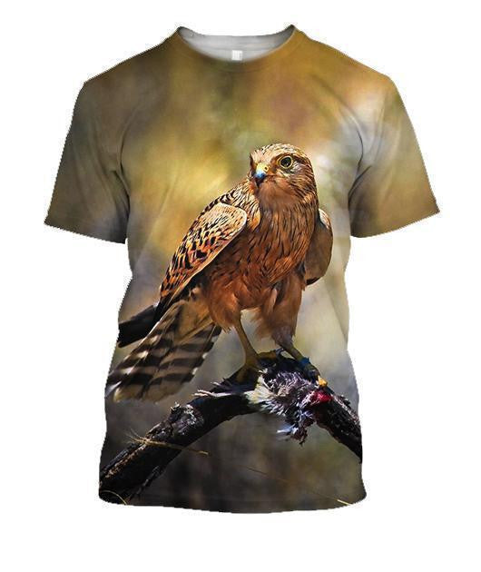 Animals Hawks Hunting Hoodie 3D All Over Printed