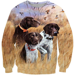 3 Hunting Dog Hoodie 3D All Over Printed