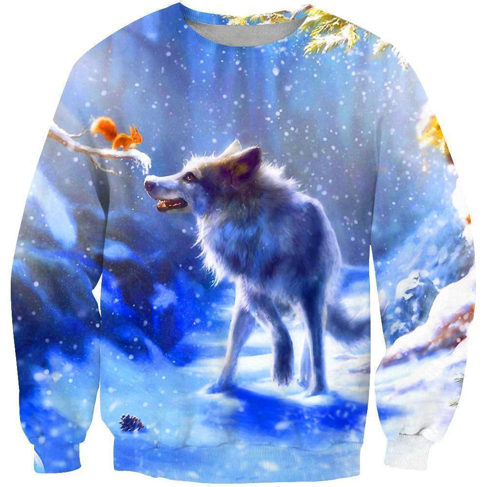 Animals Wolves Hoodie 3D All Over Printed