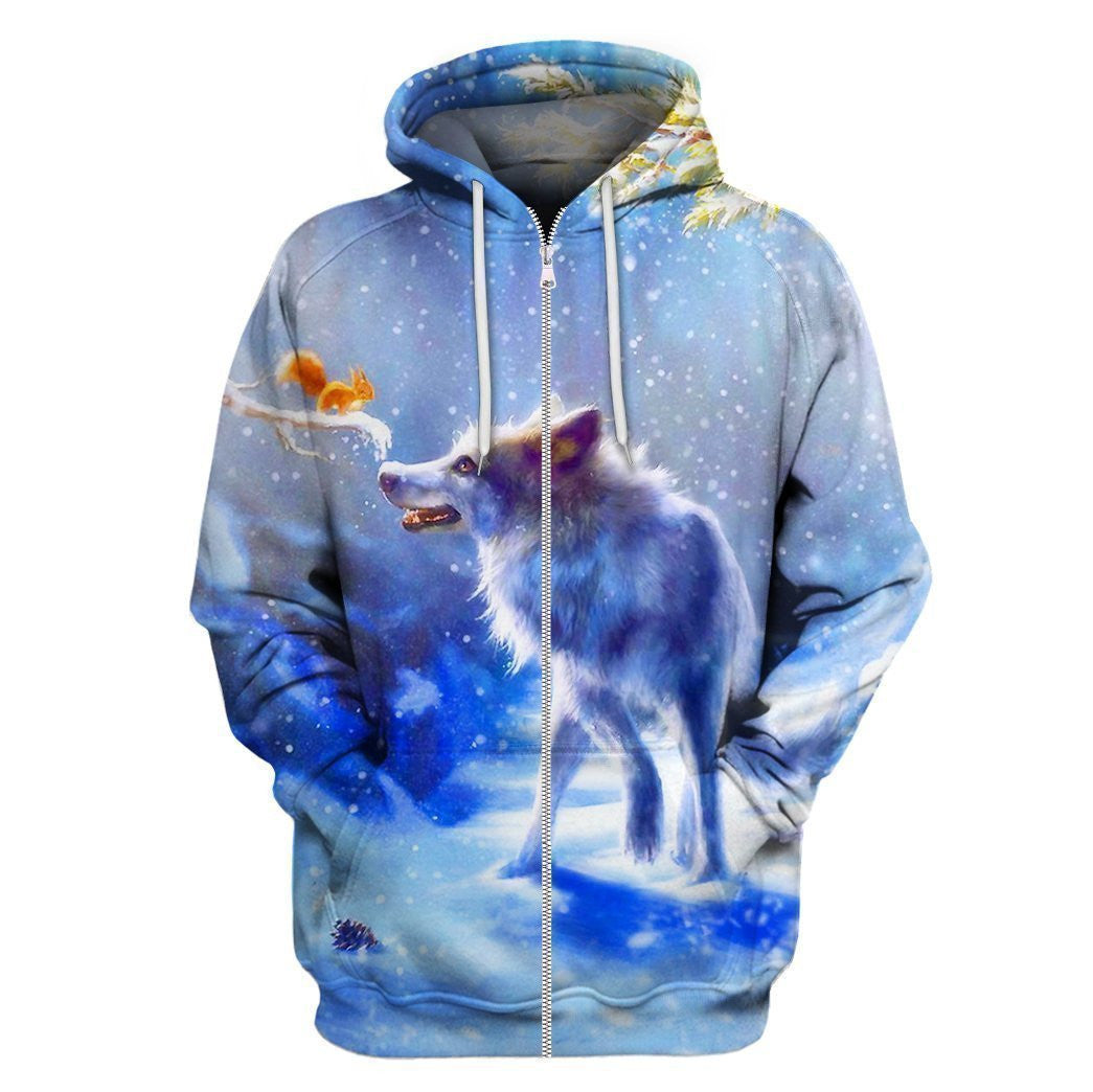 Animals Wolves Hoodie 3D All Over Printed