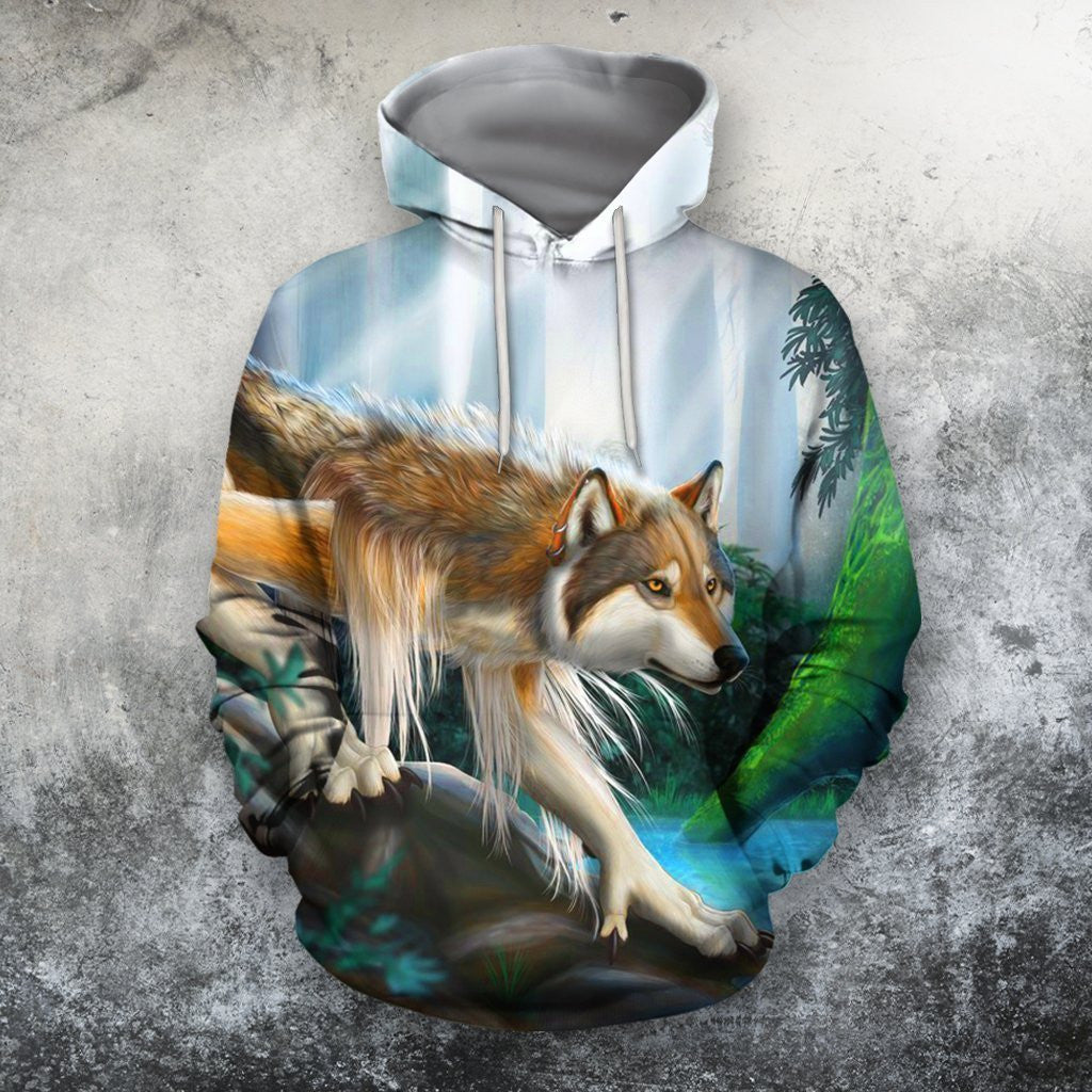 3D All Over Print  Animals Wolves Hoodie - Amaze Style™